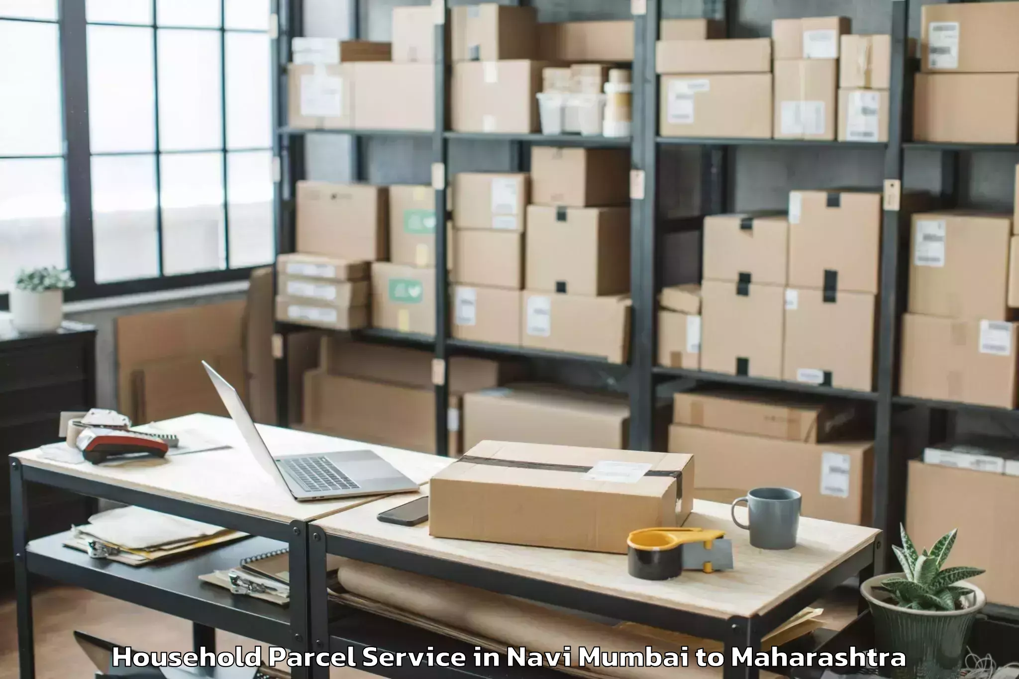 Top Navi Mumbai to Dharangaon Household Parcel Available